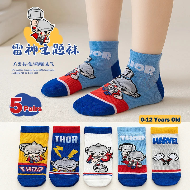 Sockit Calzini Bambini Personaggi Marvel 5 Paia