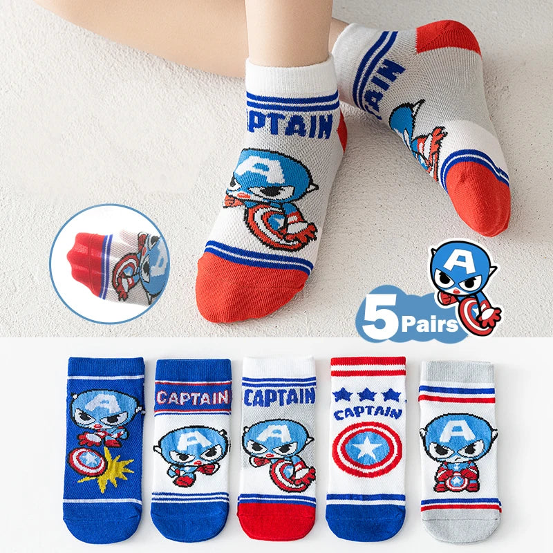 Sockit Calzini Bambini Personaggi Marvel 5 Paia