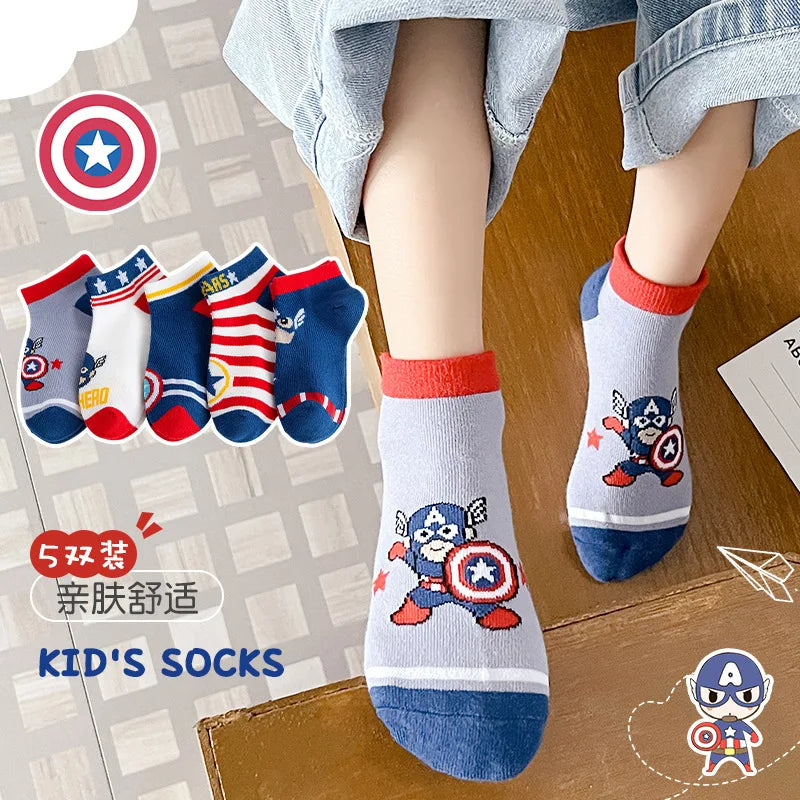 Sockit Calzini Bambini Personaggi Marvel 5 Paia