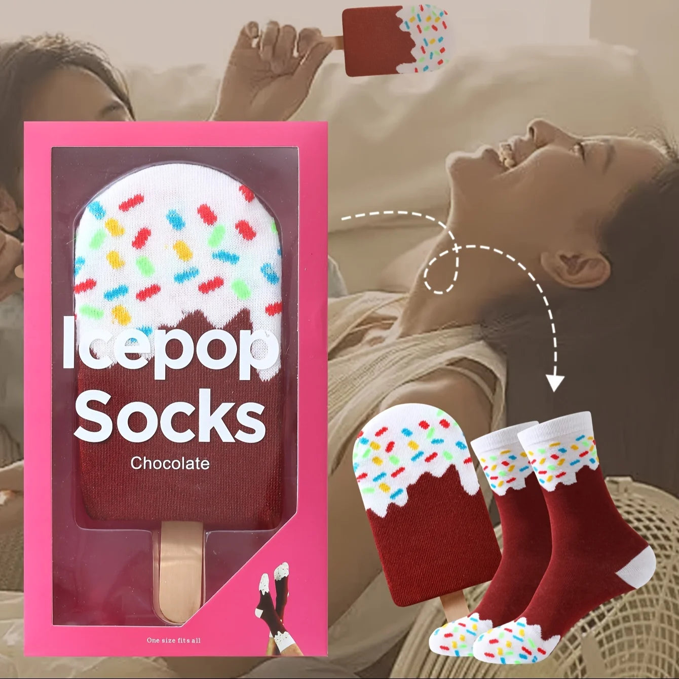 Sockit Calzini Ice Cream Choco